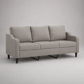 3-Sitzer-Sofa aus Stoff, Hellgrau, 200 × 84 × 87 cm